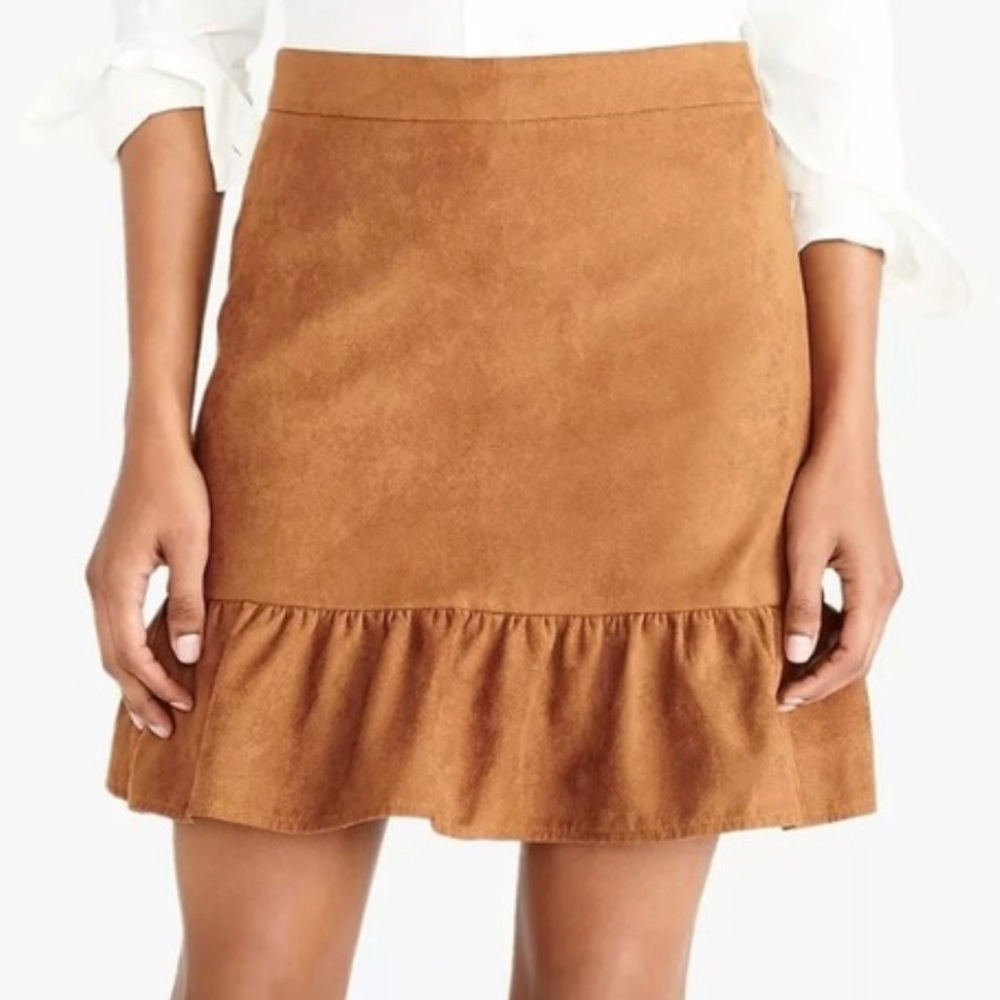 Brand new J crew faux suede skirt